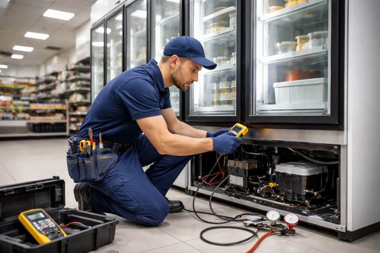 مرکز تعمیر یخچال صنعتی در تهران؛ چه ویژگی‌هایی مهم است؟